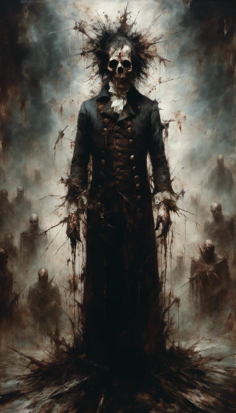 Sinister Colonists: An Oil Painting Inspired by Goya