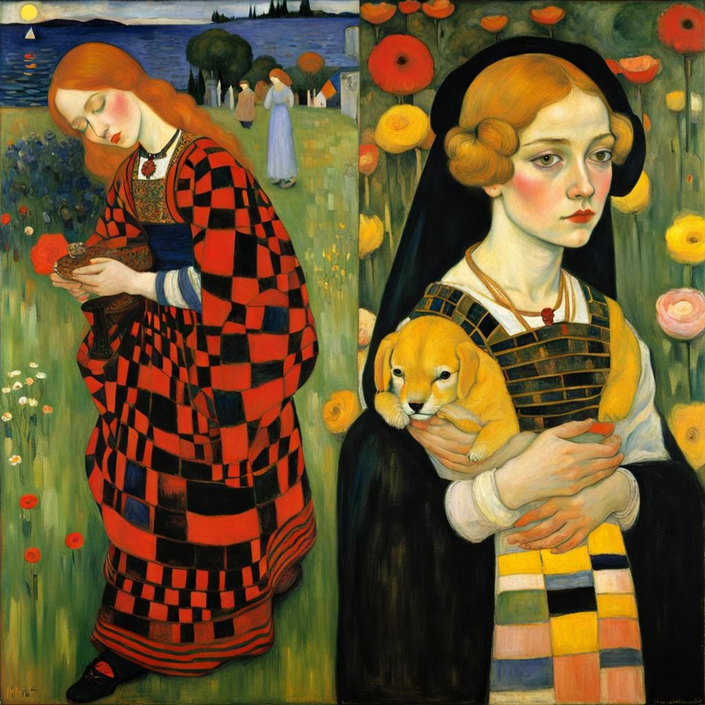 Inspired by Klee, Klimt, Renoir and Botticelli