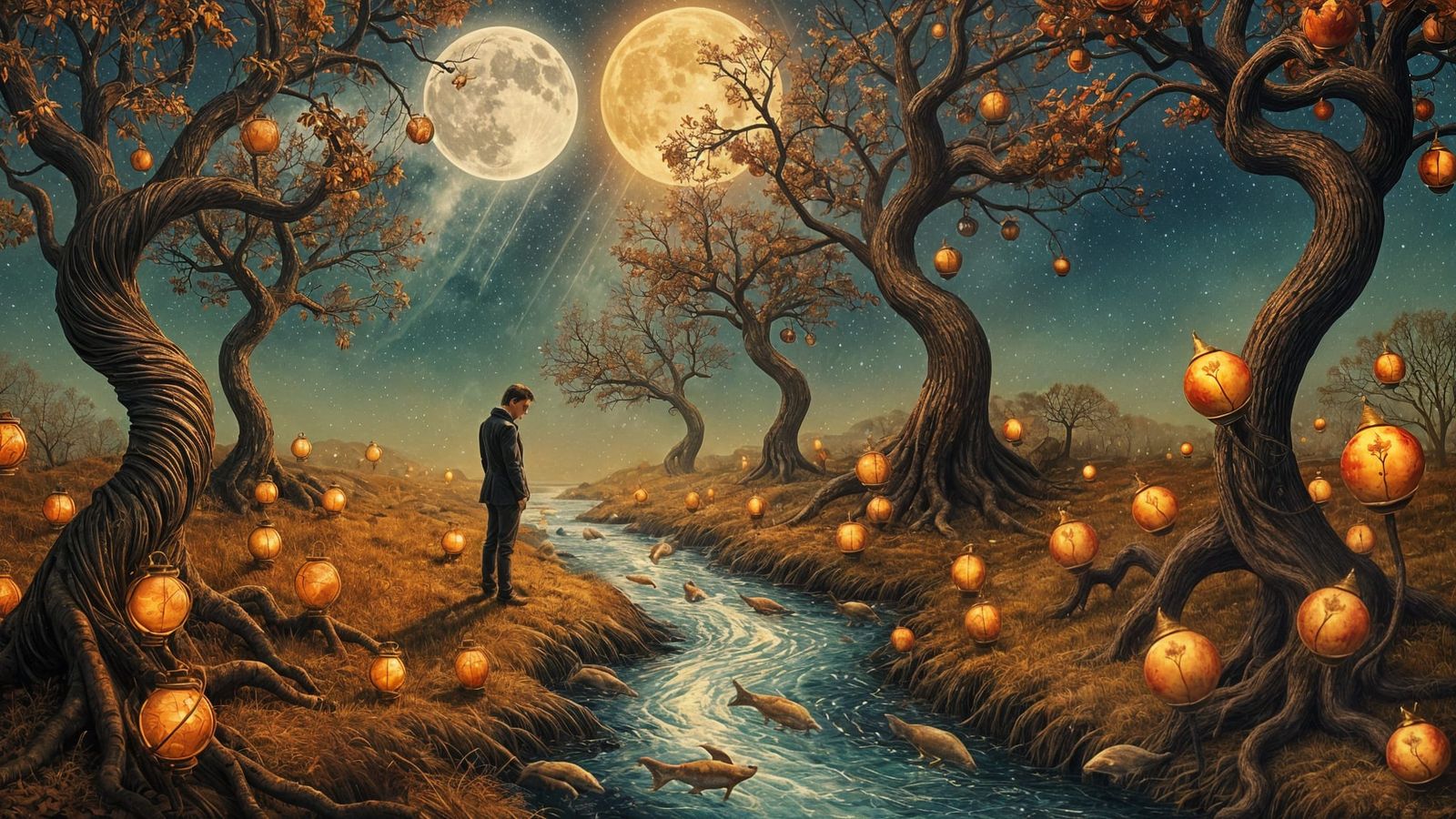 Surreal Landscape of Clockwork Nature