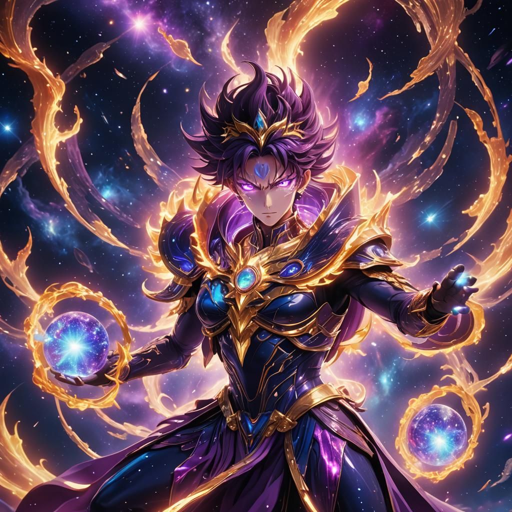 Celestial Sovereigns Emerge in Stylized 3D Anime Art