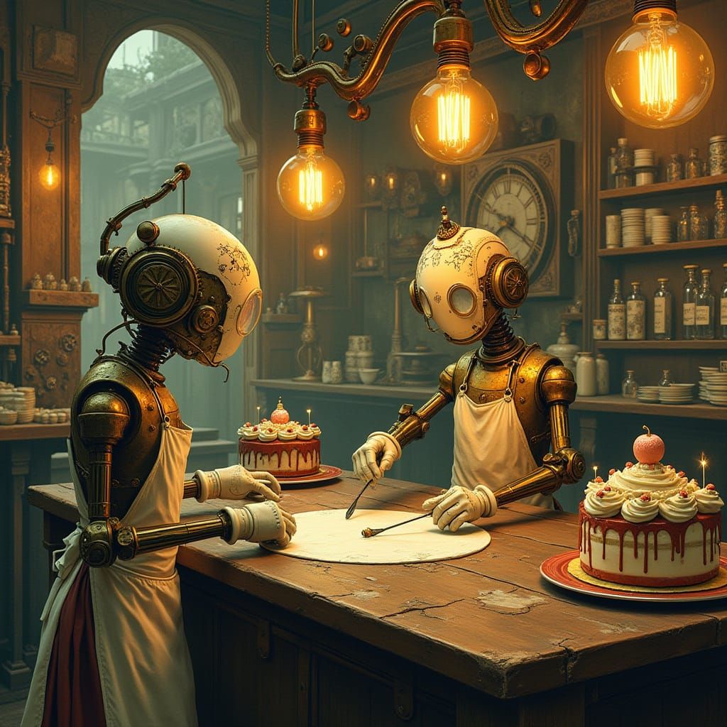 Steampunk Clockwork Bakery Creates Vegan Cakes