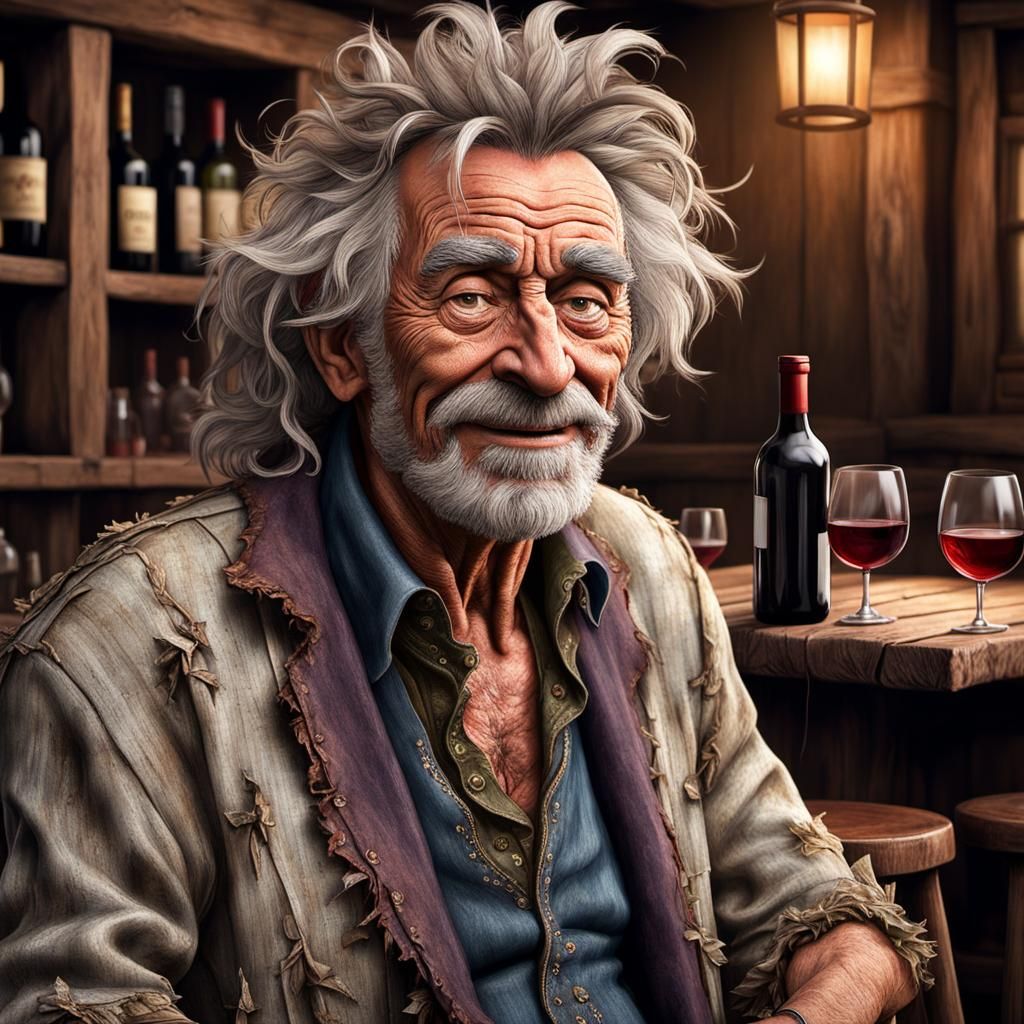 A funny old quirky man in his mid 60s