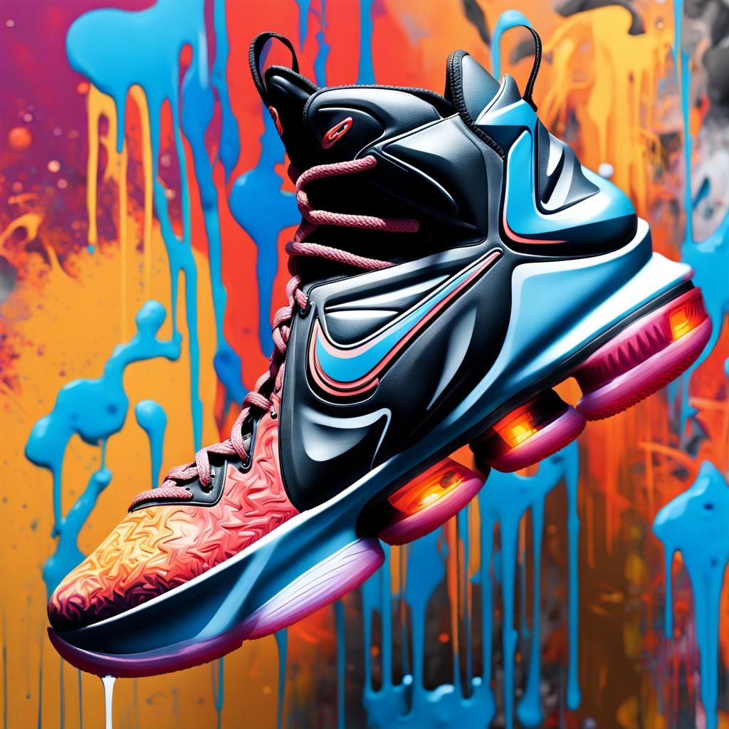 Lebron 17s Graffiti Art in Ultra Quality