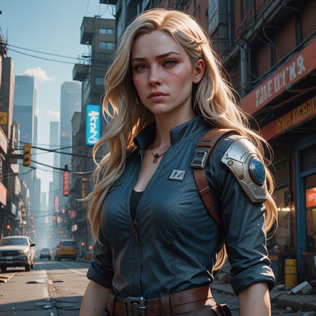 Confident Goddess Emerges in Hyper-Realistic Portrait