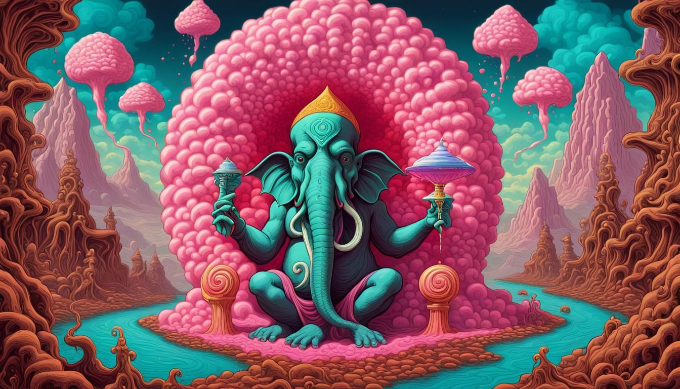 Cotton Candy with Ganesh