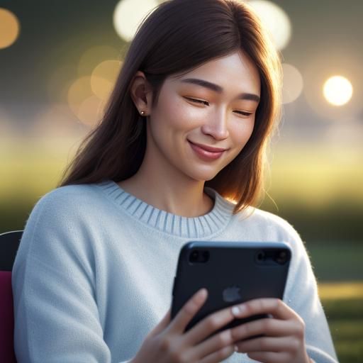 Teenagers Creating AI Images in Vivid Oil Painting Style