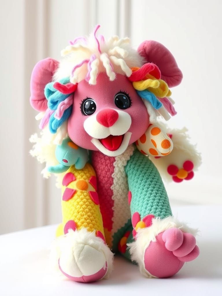 Bright Plush Dolly Parton Portrait