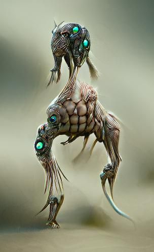 Detailed Sci-Fi Creature Design