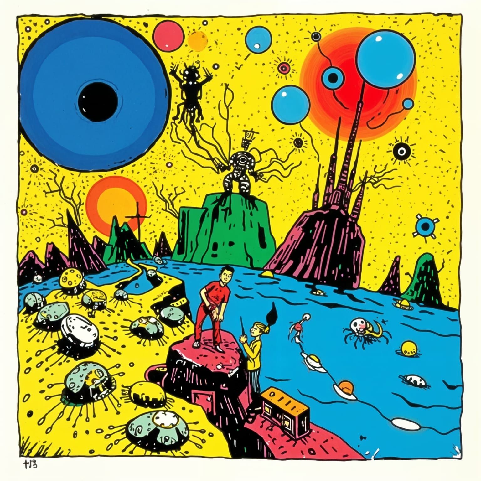 Wacky Sci-Fi Symbolism in 8-bit Contemporary Art