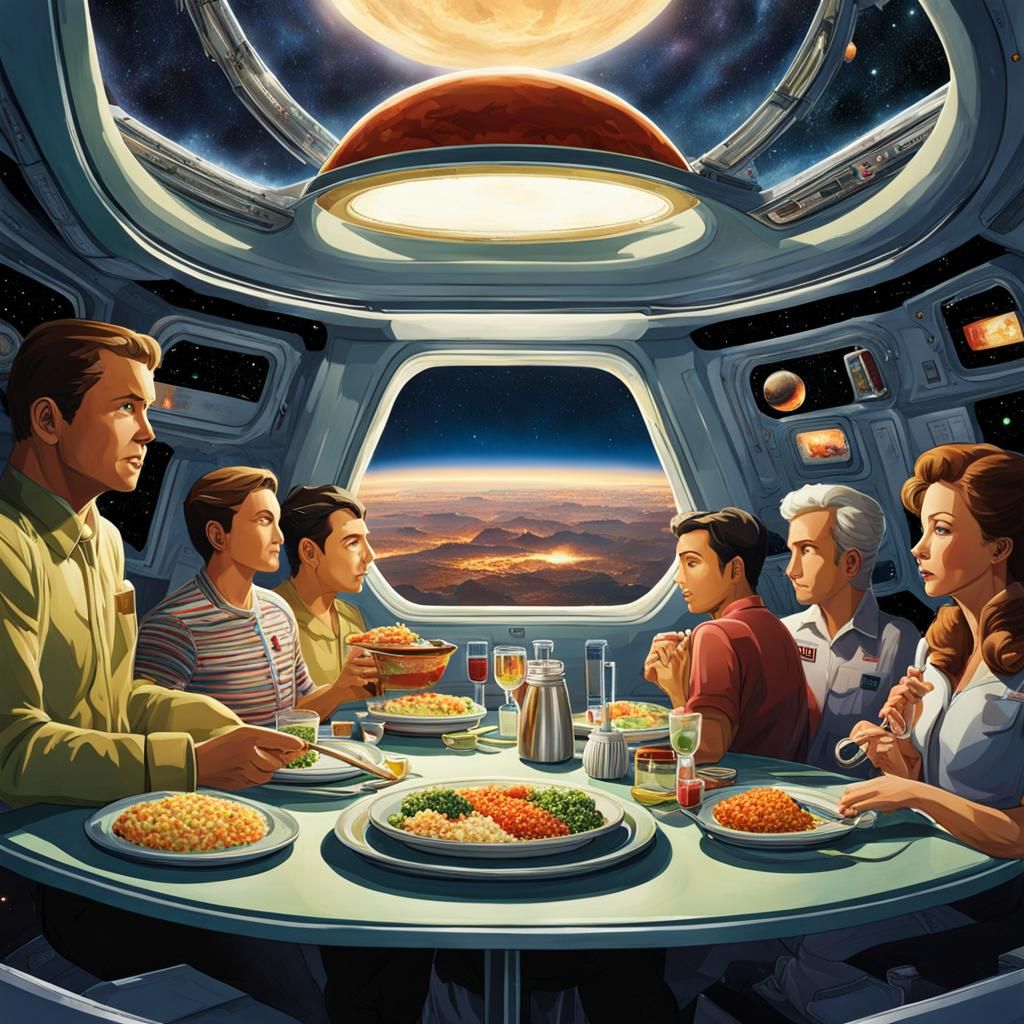Life on a Spaceship, mealtime
