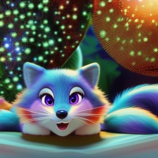 Mischievous Fox in Winter Wonderland: Candyland Colors