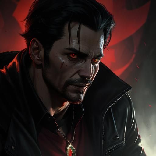 Sinister Archie Love Portrait in Baroque Style