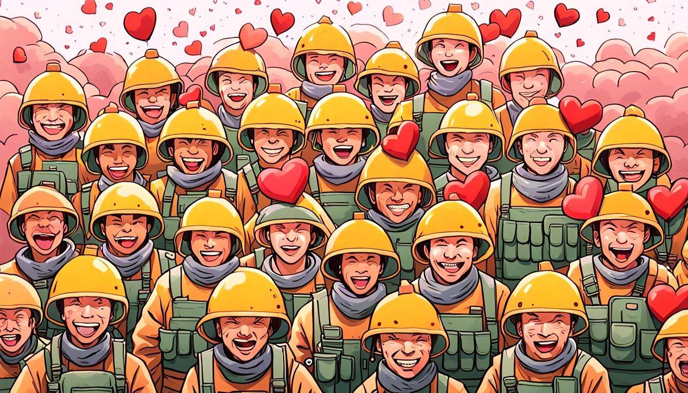 Surreal Soldiers in Hyperrealistic Neo-Primitivism Style