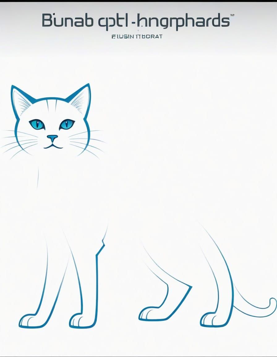 Cybernetic Kitty with Rocket Pod in Retro-Futuristic Style