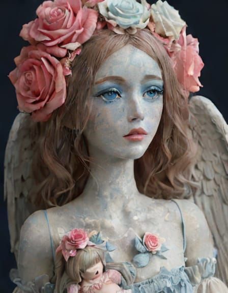 Fallen Angel Doll in Pastel Melancholia