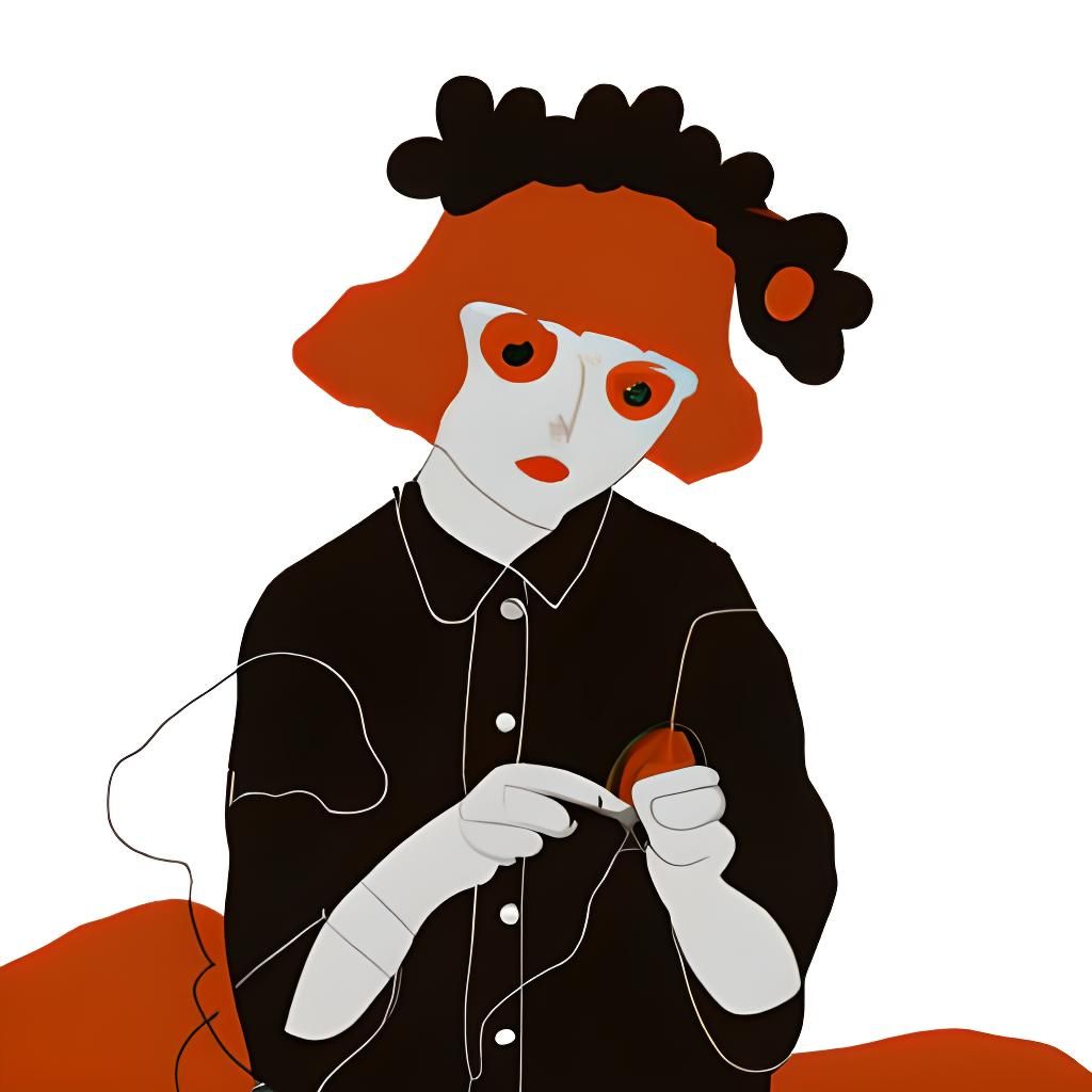 Cyberpunk Girl with Heterochromatic Eyes Gazing at Stars