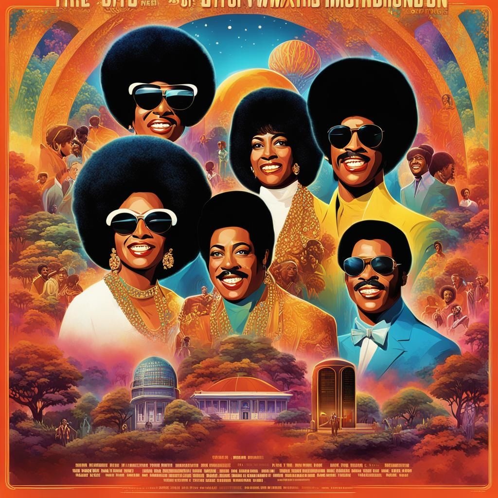 advertisement poster for new music mixed of 1960s Motown music featuring the Jackson 5, Supremes, Stevie Wonder, The Tem...