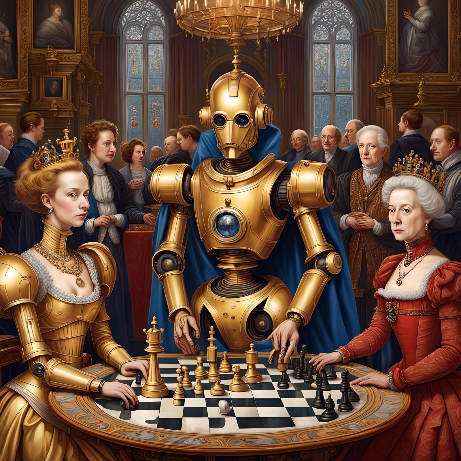 Robots Play Chess in Elizabethan Court