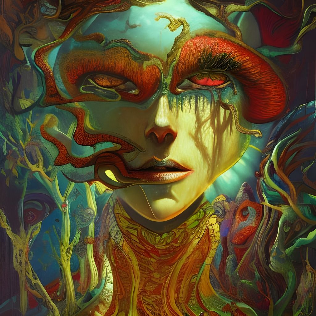 The Insane Cat Lady: A Horror Painting