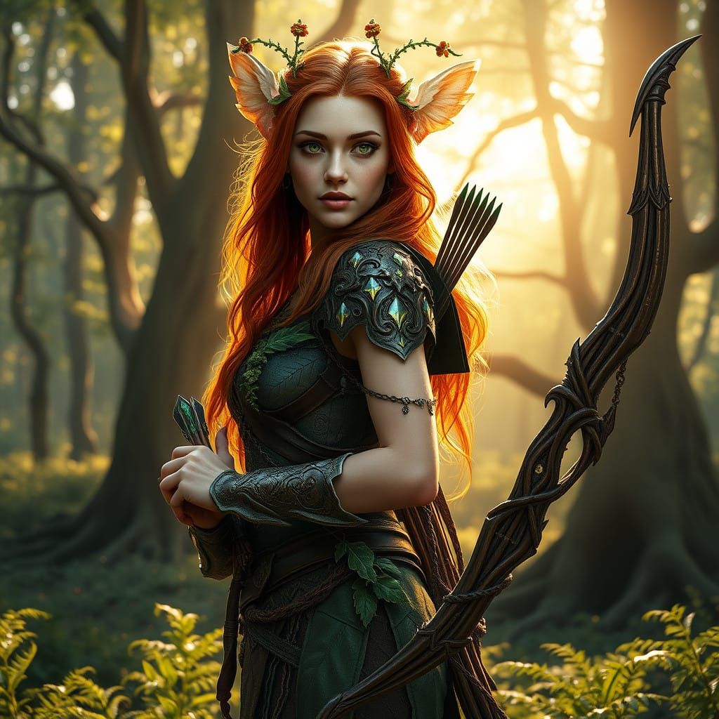 Ethereal Woodland Guardian in Radiant Armor