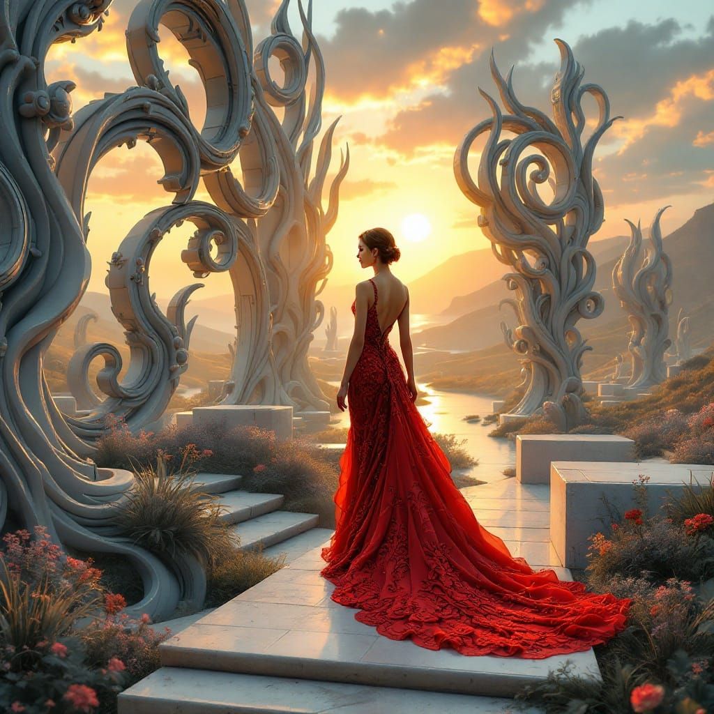 A young woman, light-brown hair, and fair complexion, is dep...