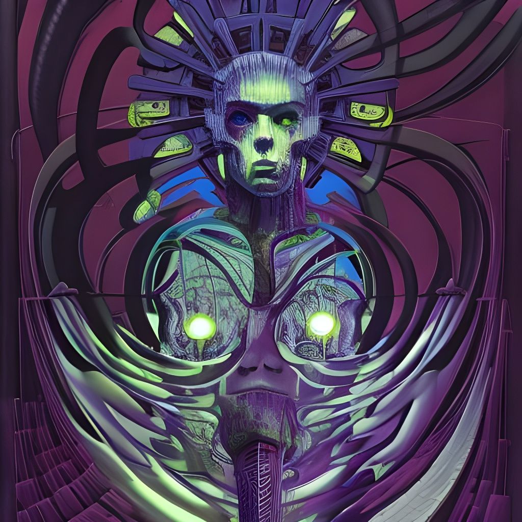 Astronauts Encounter Star-Eater in Retrofuturistic Art