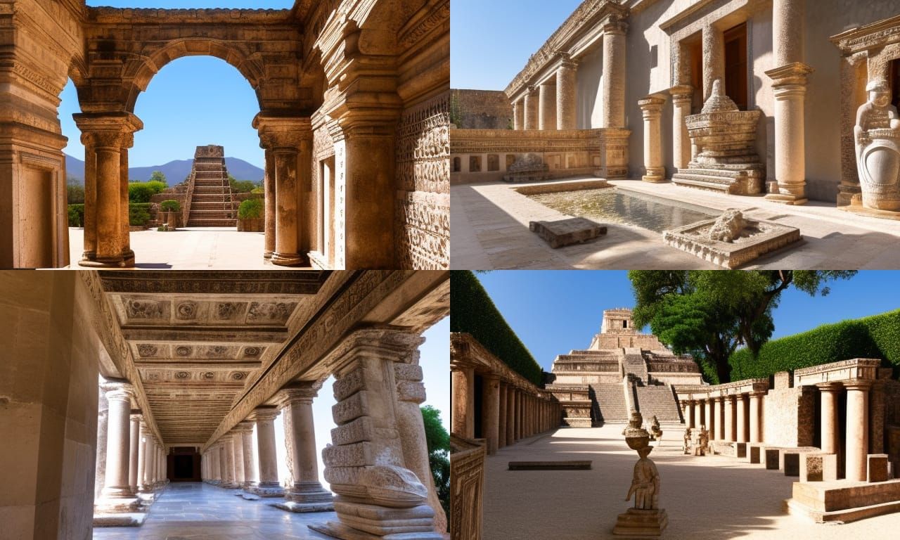 Baroque Palace with Zen Garden and Glass Statues