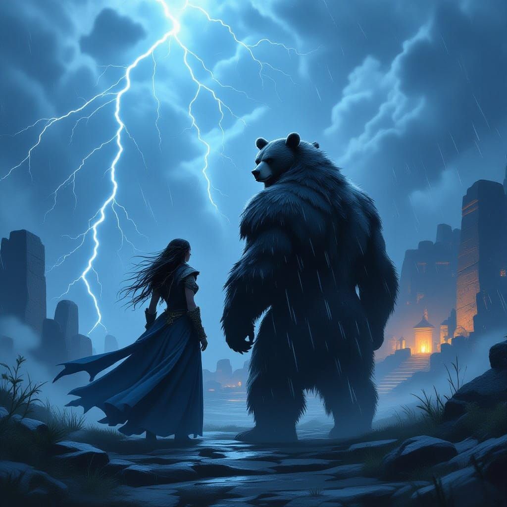 Beast Master Defiant in Stormy Sanctuary