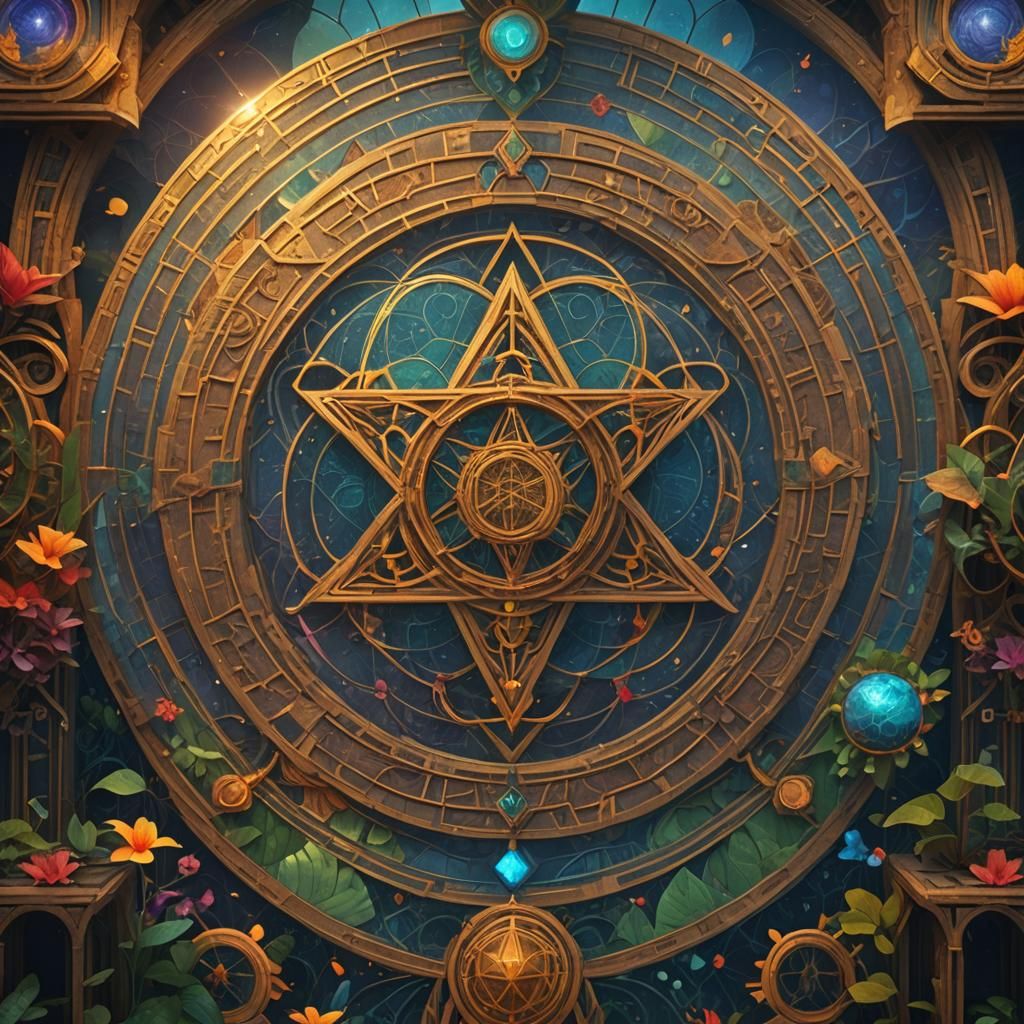 Sacred Geometry in Gauguin Style