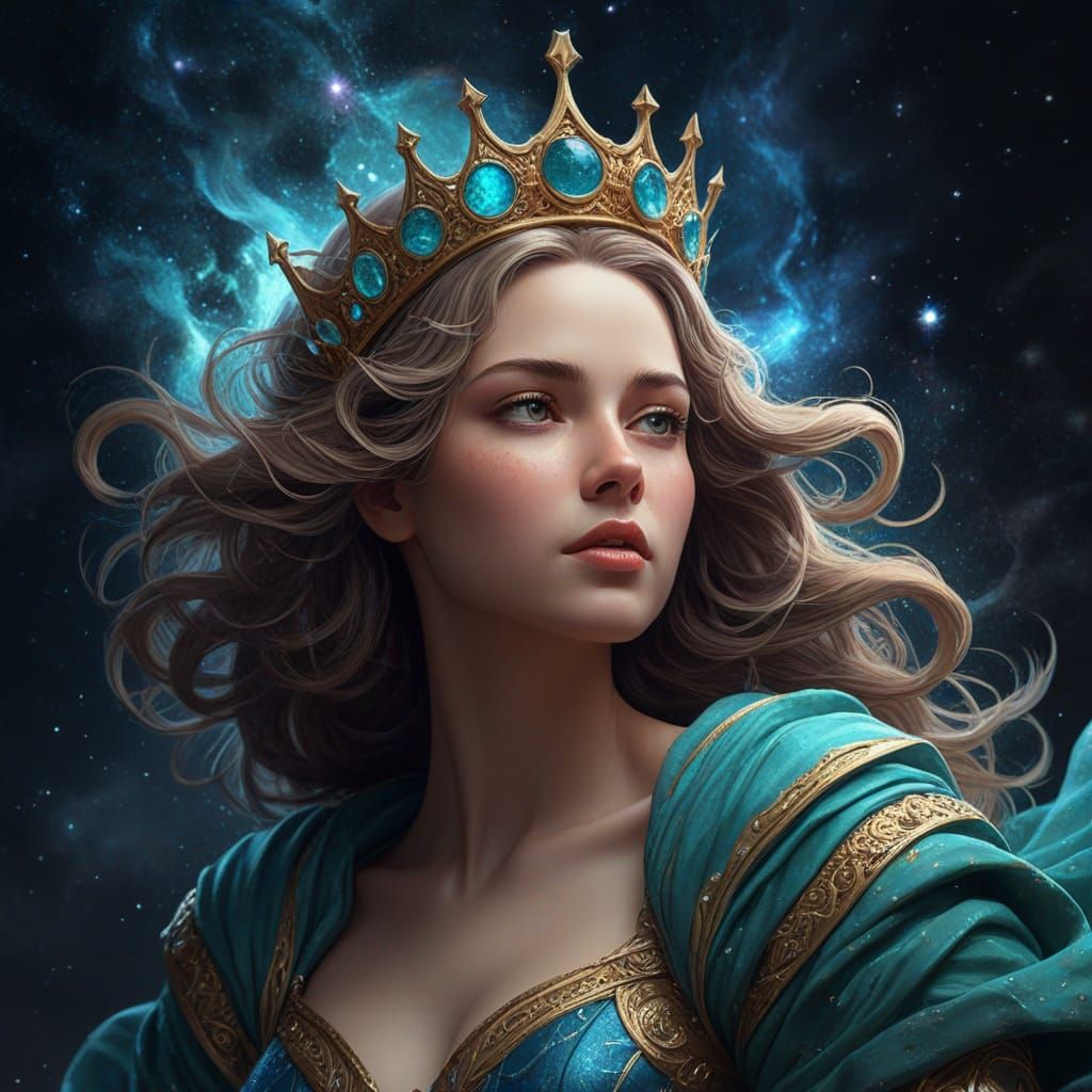 Mother Earth: Celestial Goddess in Artstation Style