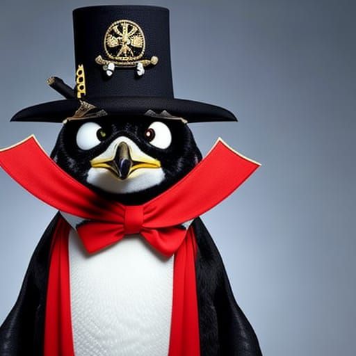 Penguin Pirate Captain in Happy Feet Style