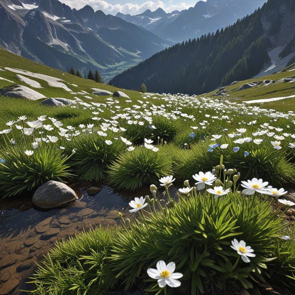 Zenithal Alpine Nature Landscape