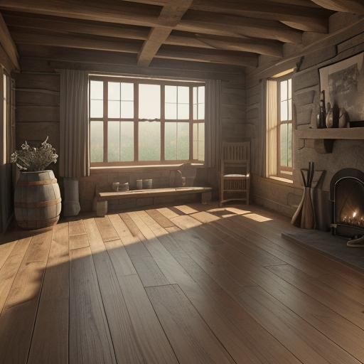 Vintage Wine Cellar Interior in 3D Digital Art