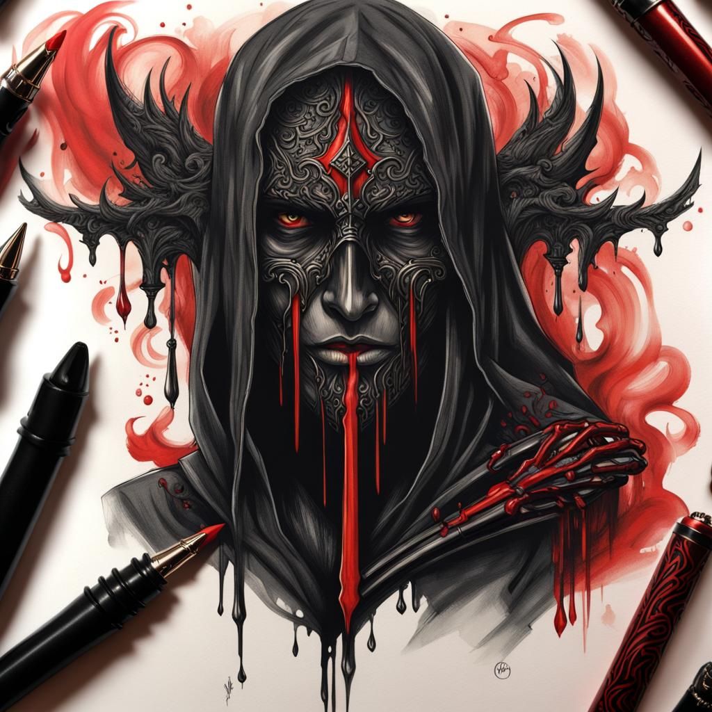 Dark Justicar in Gothic Heavy Metal Style