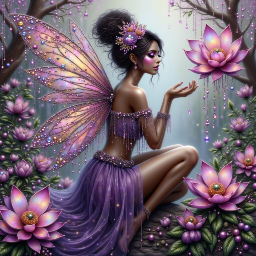 Fairy Princess of the Morning Star in Detailed Painting