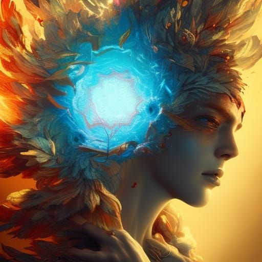 Dark Fantasy Warrior in Hyperrealistic Digital Art