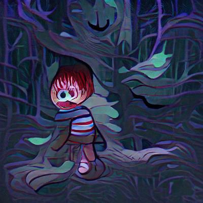 Lost Child in Haunted Woods