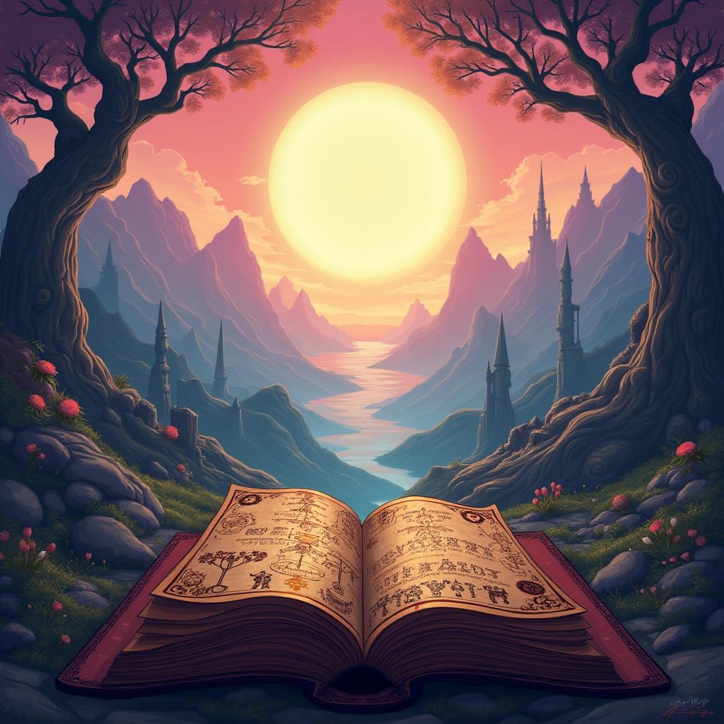 Ethereal Portal to a Vibrant, Surreal Realm