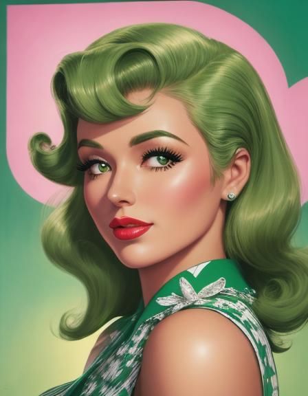 Miss Monique is a pin-up girl