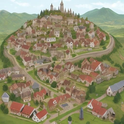Image of a Whimsical Tiny Town