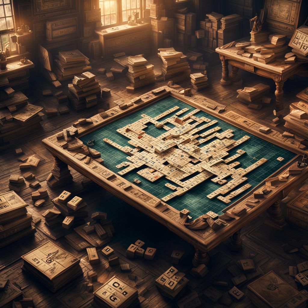 Epic Scrabble World: A Digital Matte Painting