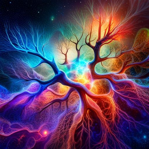 Hyperrealistic 4D Neurons Hologram with Intricate Details