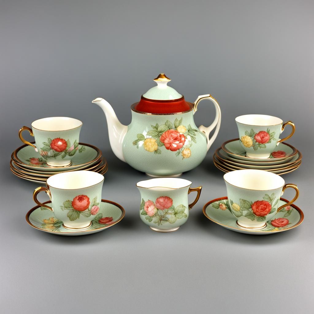 Royal Doulton Tea Set, 1920s Vintage Style