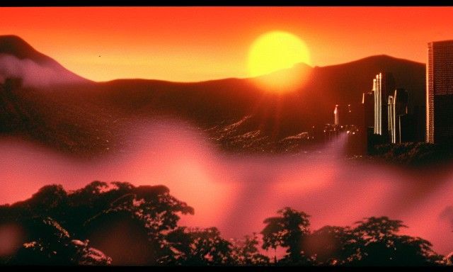 Jurassic Park Sunset: A Cinematic Landscape