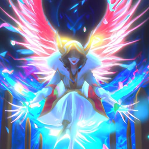 a spiritual being serving as a divine messenger and intermediary and often as a special protector of an nation