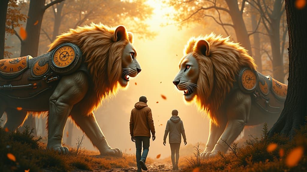 Clockwork Lions in a Surreal World