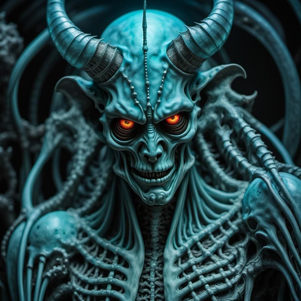 Bioluminescent Devil in the Details: Psychedelic Art