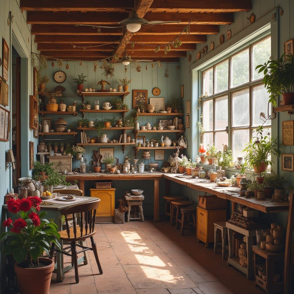 Rustic Country Store Scene
