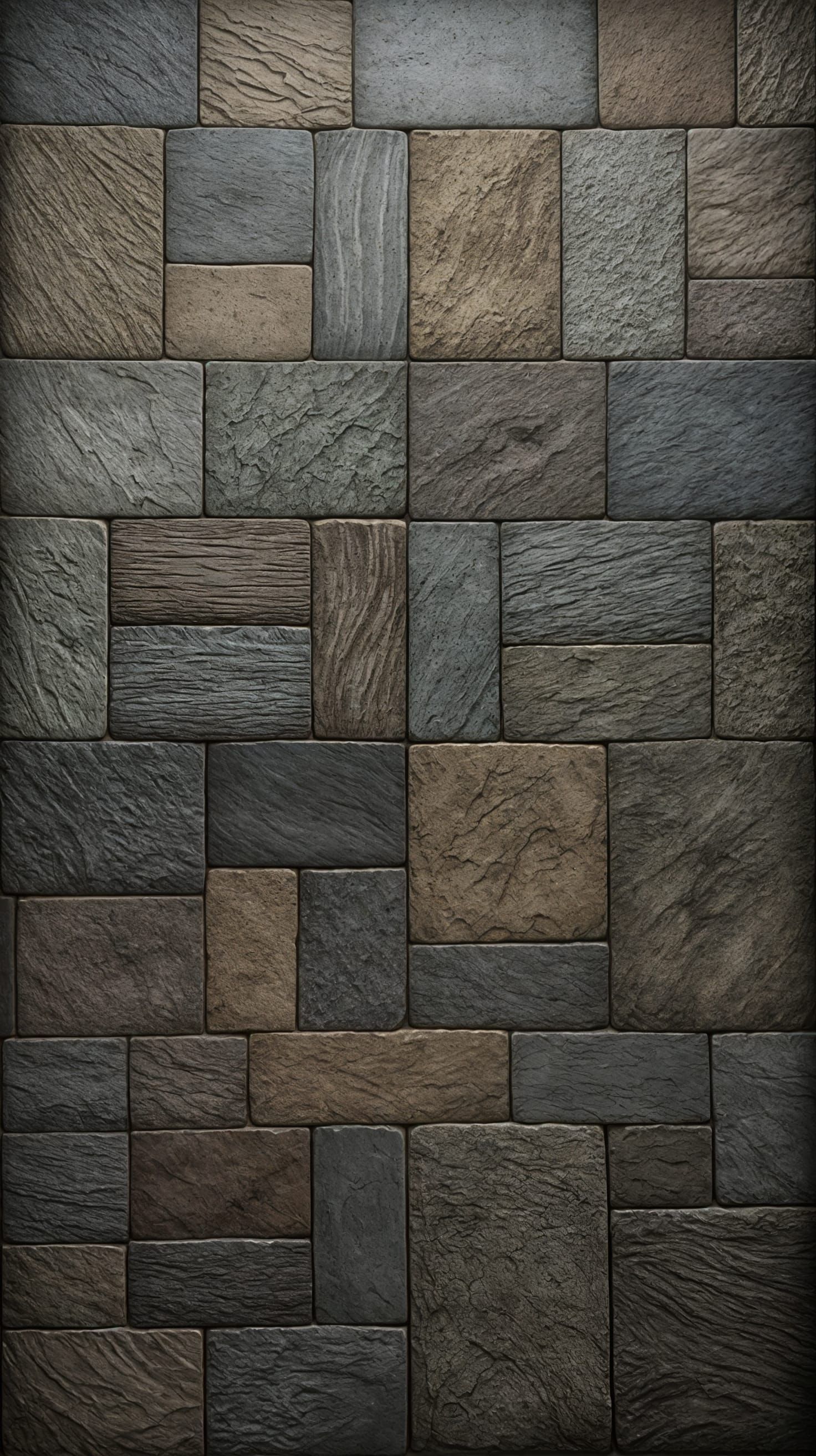 A flat image showing a textured stone wall that could be fou...