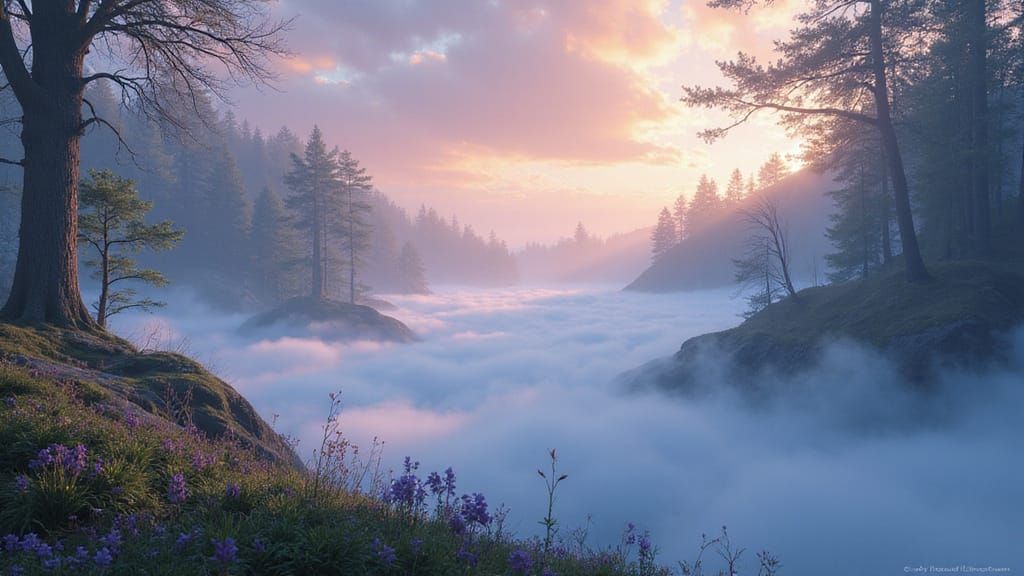 Dreamy Fantasy Concept Art Matte Painting